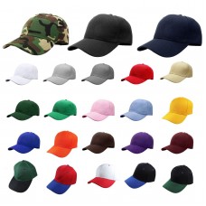 Plain Blank Solid Adjustable Baseball Cap Hats (ship in BOX)   eb-34361383